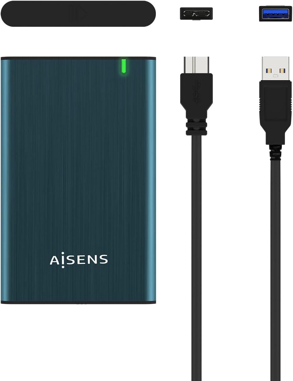 Caixa Externa para Disco Rígido de 2.5" Aisens ASE-2525PB/ USB 3.0/ Sem parafusos - Imagem 5