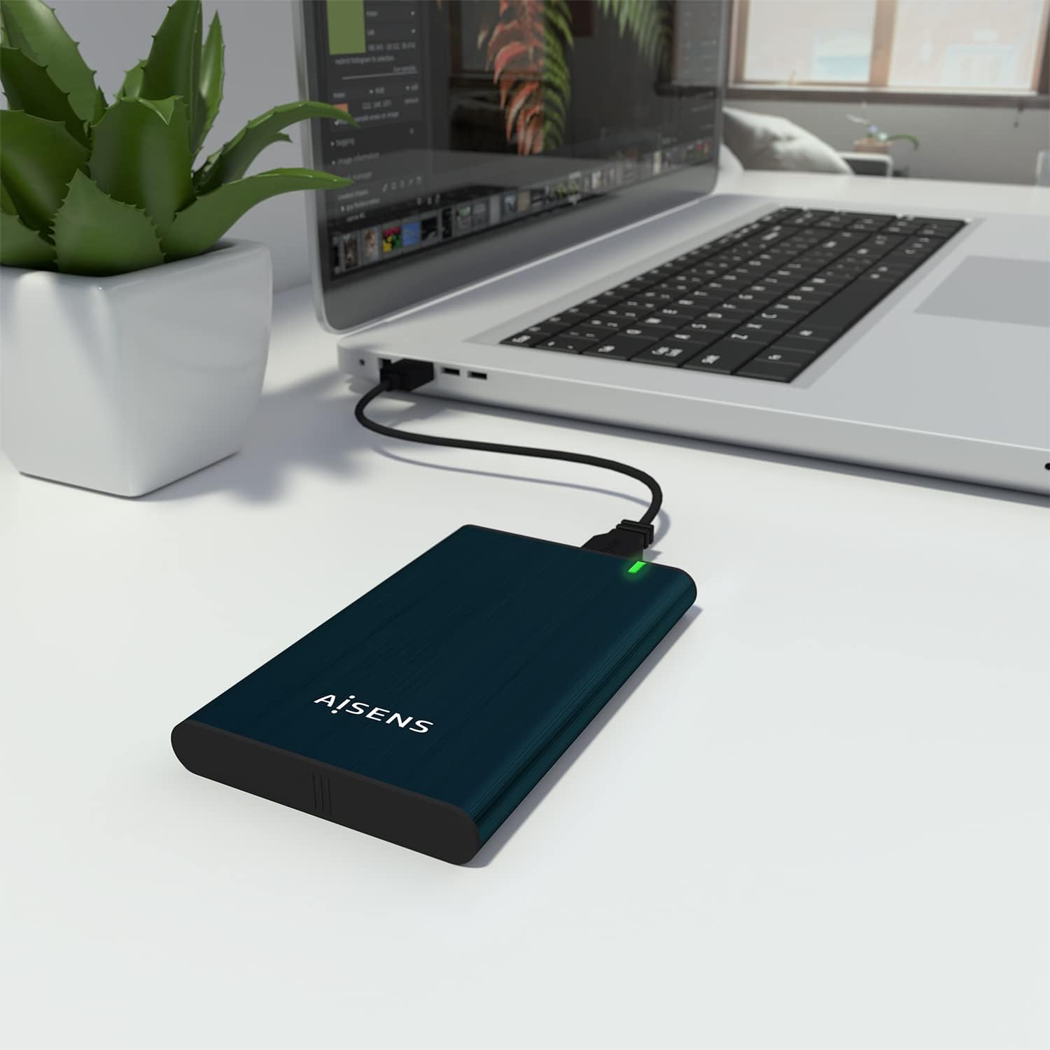 Caixa Externa para Disco Rígido de 2.5" Aisens ASE-2525PB/ USB 3.0/ Sem parafusos - Imagem 8