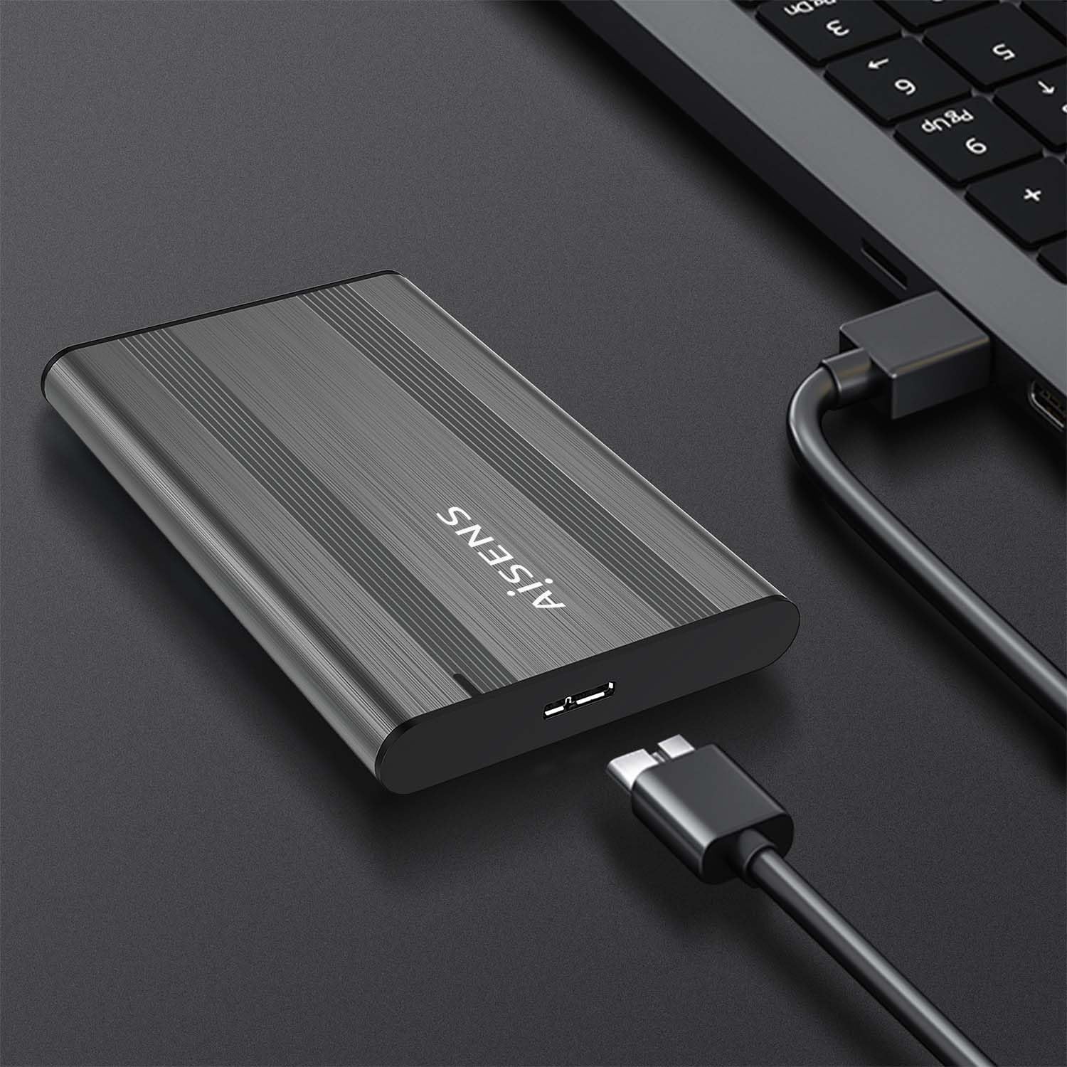 Caixa Externa para Disco Rígido de 2.5" Aisens ASE-2526GR/ USB 3.1/ Sem parafusos - Imagem 4
