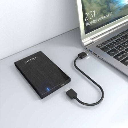 Capa Externa para Disco Rígido de 2.5" Aisens ASE-2527B/ USB 3.1 - Imagem 5
