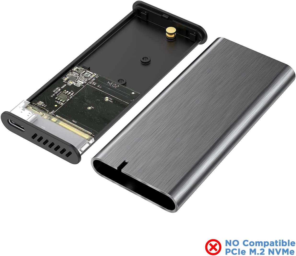 Capa Externa para Disco SSD M.2 SATA Aisens ASM2-007GRY/ USB 3.1 Gen1/ Sem Parafusos - Imagem 4