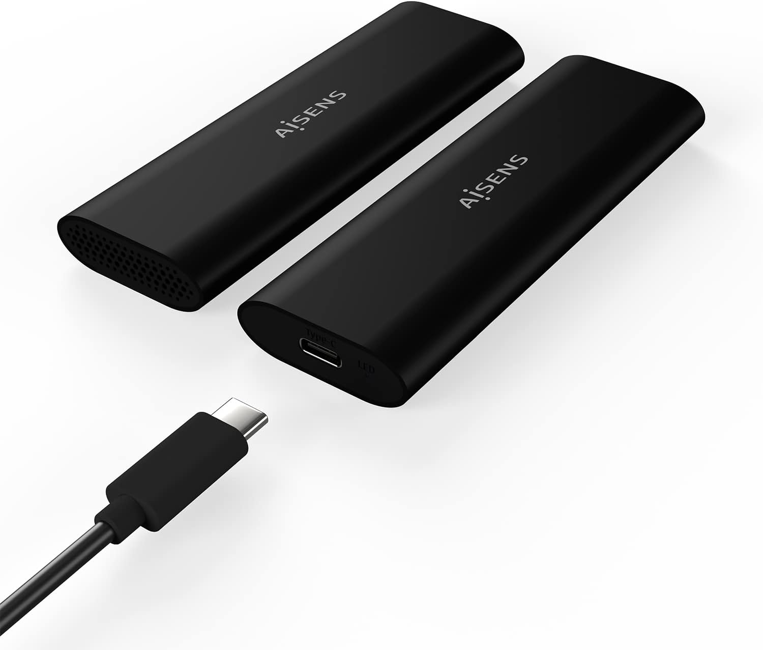 Caixa Externa para Disco SSD M.2 SATA/NVMe Aisens ASM2-014B/ USB 3.2/ Sem parafusos - Imagem 3