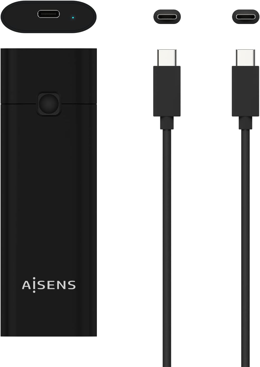 Caixa Externa para Disco SSD M.2 NVMe Aisens ASM2-020B/ USB 3.2 Gen2/ Sem Parafusos - Imagem 4