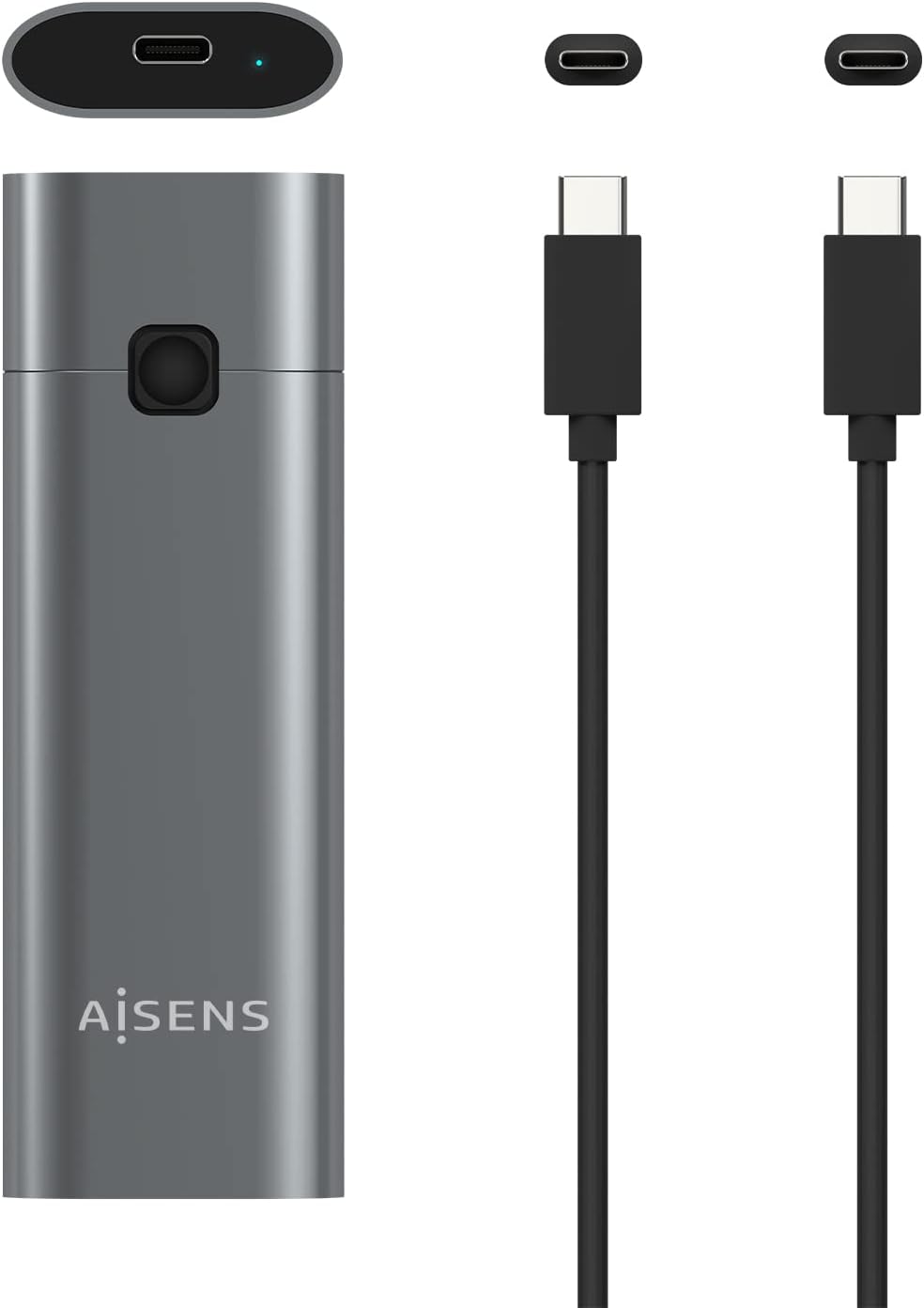 Caixa Externa para Disco SSD M.2 NVMe Aisens ASM2-021GR/ USB 3.1 Gen2/ Sem Parafusos - Imagem 4