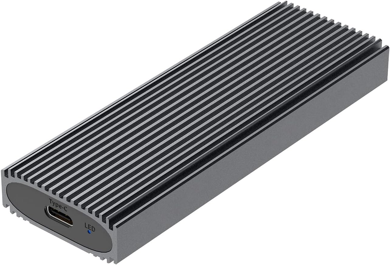 Caixa Externa para Disco SSD M.2 NVMe Aisens ASM2-023GR/ USB 3.2/ Sem Parafusos