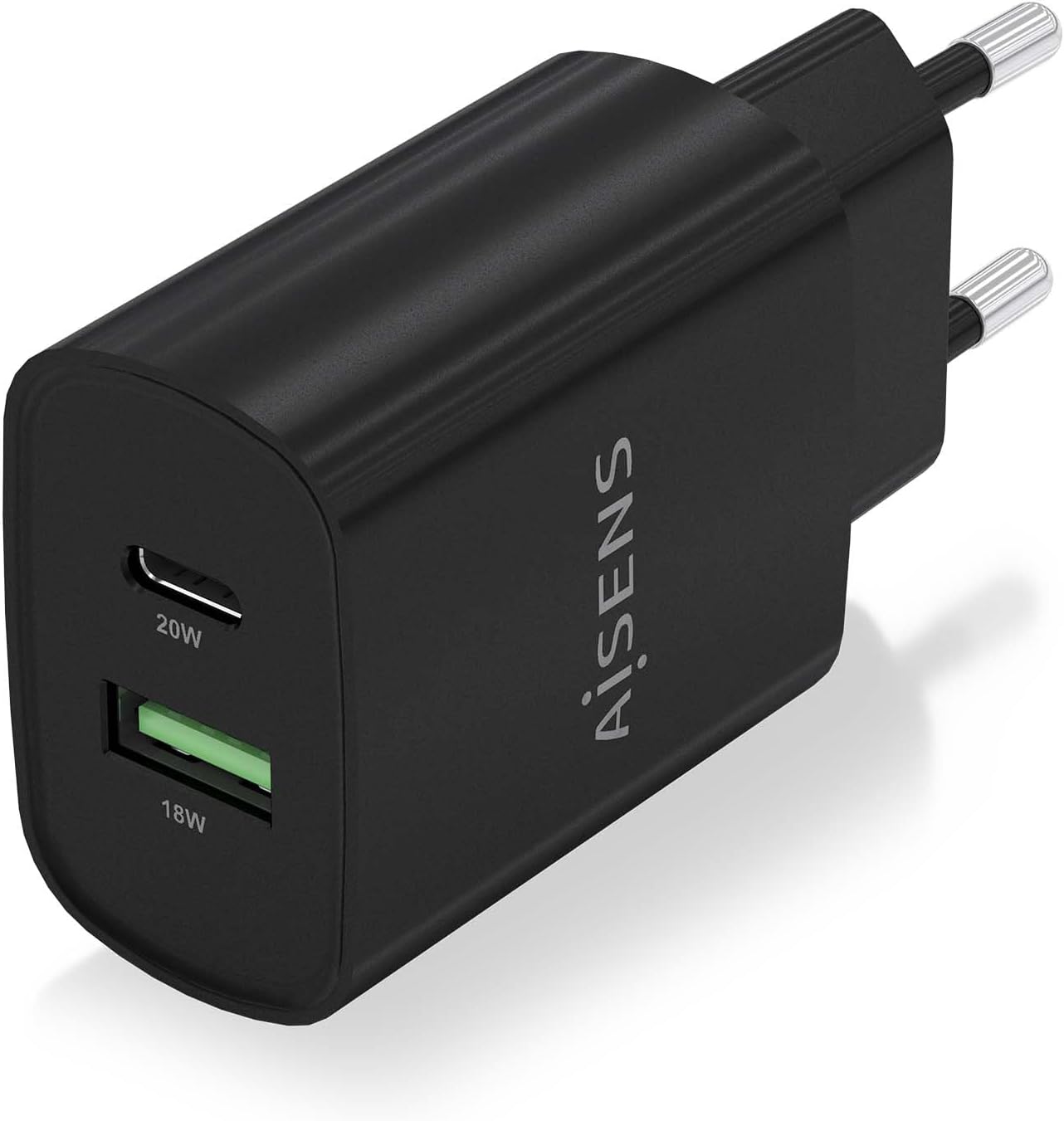Carregador de Parede Aisens A110-0755/ 1xUSB Tipo-C/ 1xUSB/ 20W - Imagem 2