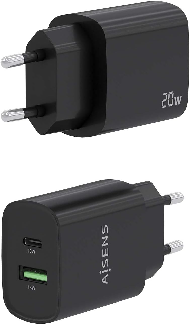Carregador de Parede Aisens A110-0755/ 1xUSB Tipo-C/ 1xUSB/ 20W - Imagem 3