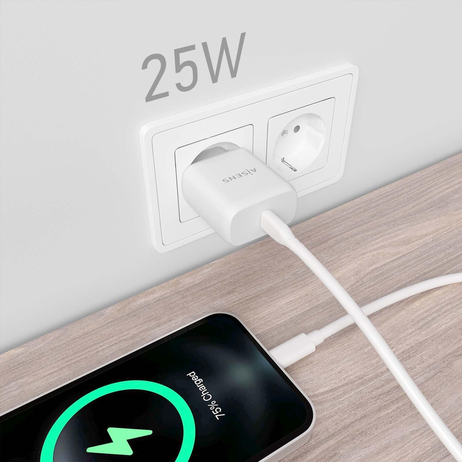 Carregador de Parede Aisens A110-0756/ 1xUSB Tipo-C/ 25W - Imagem 5