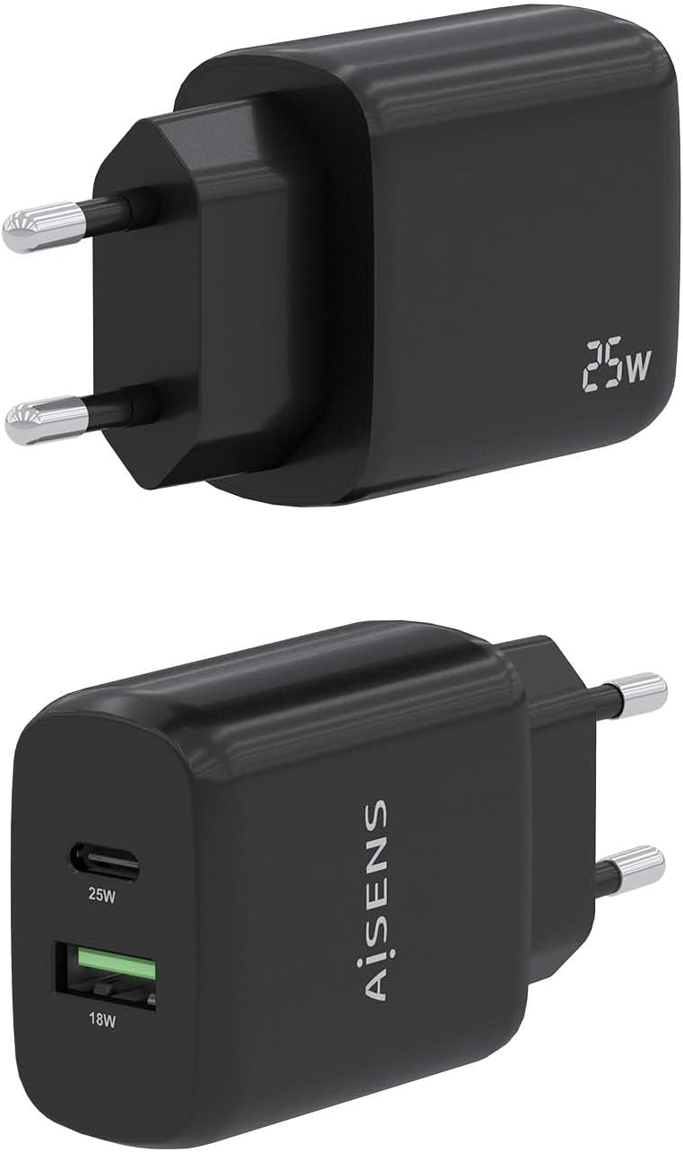 Carregador de Parede Aisens A110-0759/ 1xUSB Tipo-C/ 1xUSB/ 25W - Imagem 3