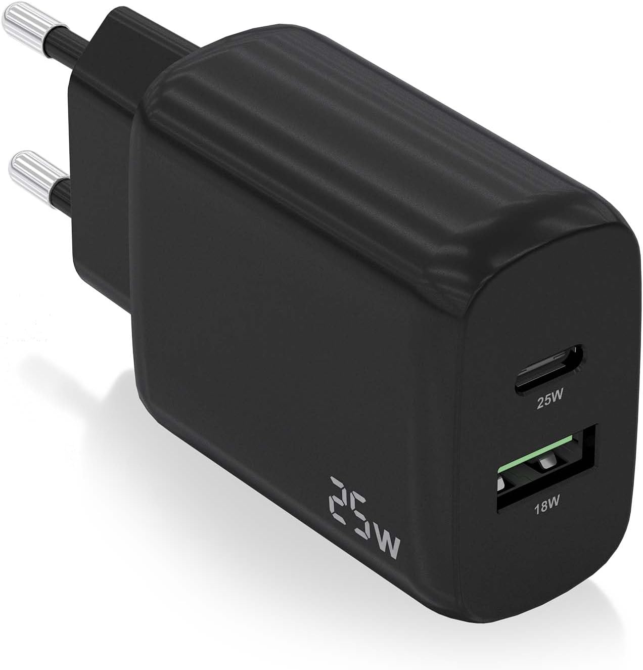 Carregador de Parede Aisens A110-0759/ 1xUSB Tipo-C/ 1xUSB/ 25W