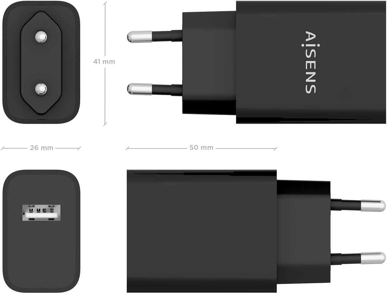 Carregador de Parede Aisens A110-0854/ 1xUSB/ 10.5W - Imagem 4
