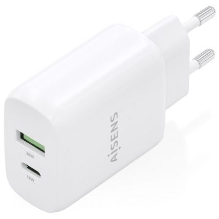 Carregador de Parede GaN Aisens A110-0923/ 1xUSB Tipo-C/ 1xUSB/ 30W/ Branco - Imagem 2