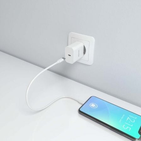 Carregador de Parede GaN Aisens A110-0938/ 1xUSB Tipo-C/ 20W/ Branco - Imagem 4