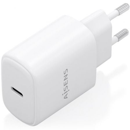 Carregador de Parede GaN Aisens A110-0975/ 1xUSB Tipo-C/ 30W/ Branco - Imagem 2