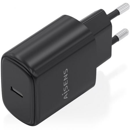 Carregador de Parede GaN Aisens A110-0976/ 1xUSB Tipo-C/ 30W/ Preto - Imagem 2