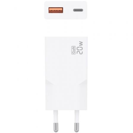 Carregador de Parede GaN Aisens A110-0998/ 1xUSB Tipo-C/ 1xUSB/ 20W/ Branco - Imagem 4