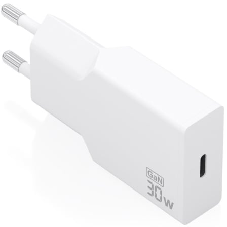 Carregador de Parede AISENS A110-1001 GaN 1x USB-C 30W Branco
