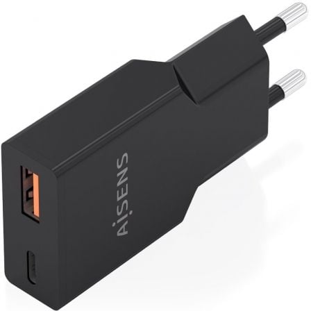 Carregador de Parede GaN Aisens A110-1005/ 1xUSB Tipo-C/ 1xUSB/ 30W/ Preto - Imagem 2