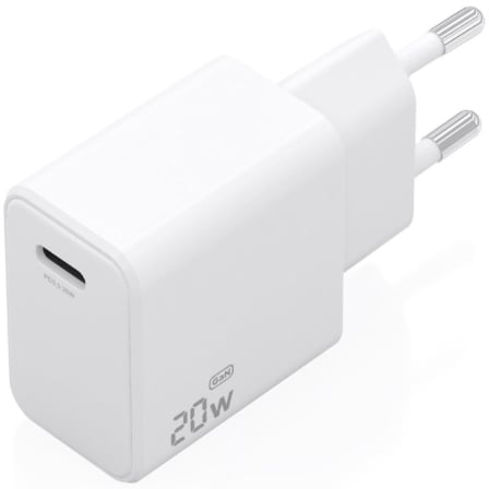 Carregador de Parede GaN Aisens A110-1023 1x USB Tipo-C 20W Branco - Imagem 2