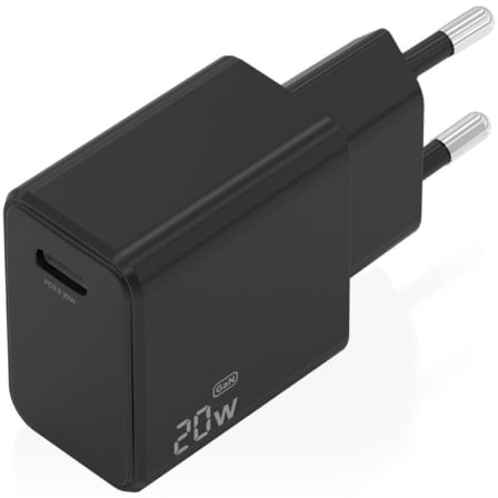 Carregador de Parede AISENS A110-1024 GaN 1x USB-C 20W Preto - Imagem 2