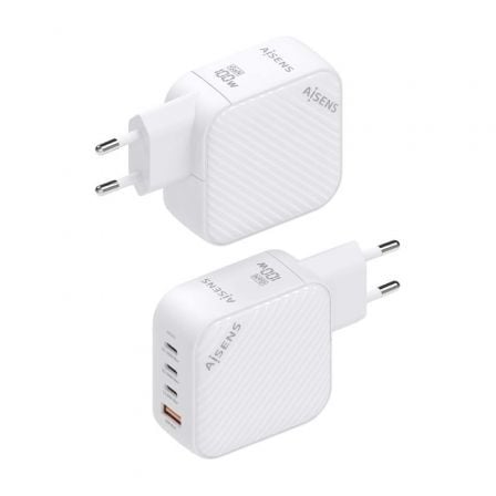 Carregador de Parede GaN Aisens ASCH-100W4P028-W/ 3xUSB Tipo-C/ 1x USB/ 100W - Imagem 3