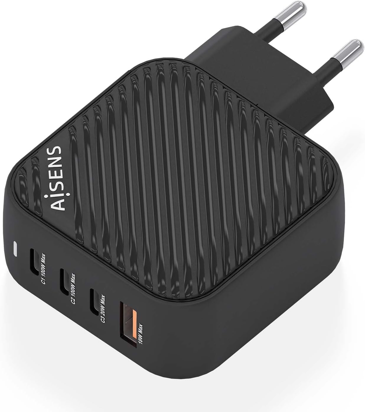 Carregador de Parede GaN Aisens ASCH-100W4P029-BK/ 3xUSB Tipo-C/ 1x USB/ 100W - Imagem 2