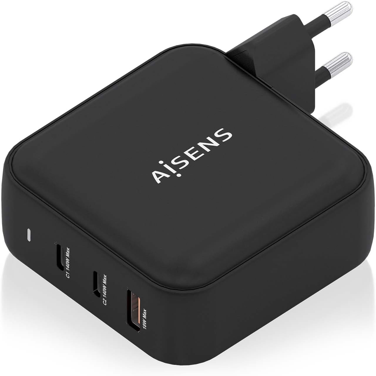 Carregador de Parede GaN Aisens ASCH-140W3P031-BK/ 2xUSB Tipo-C/ 1xUSB/ 140W - Imagem 2