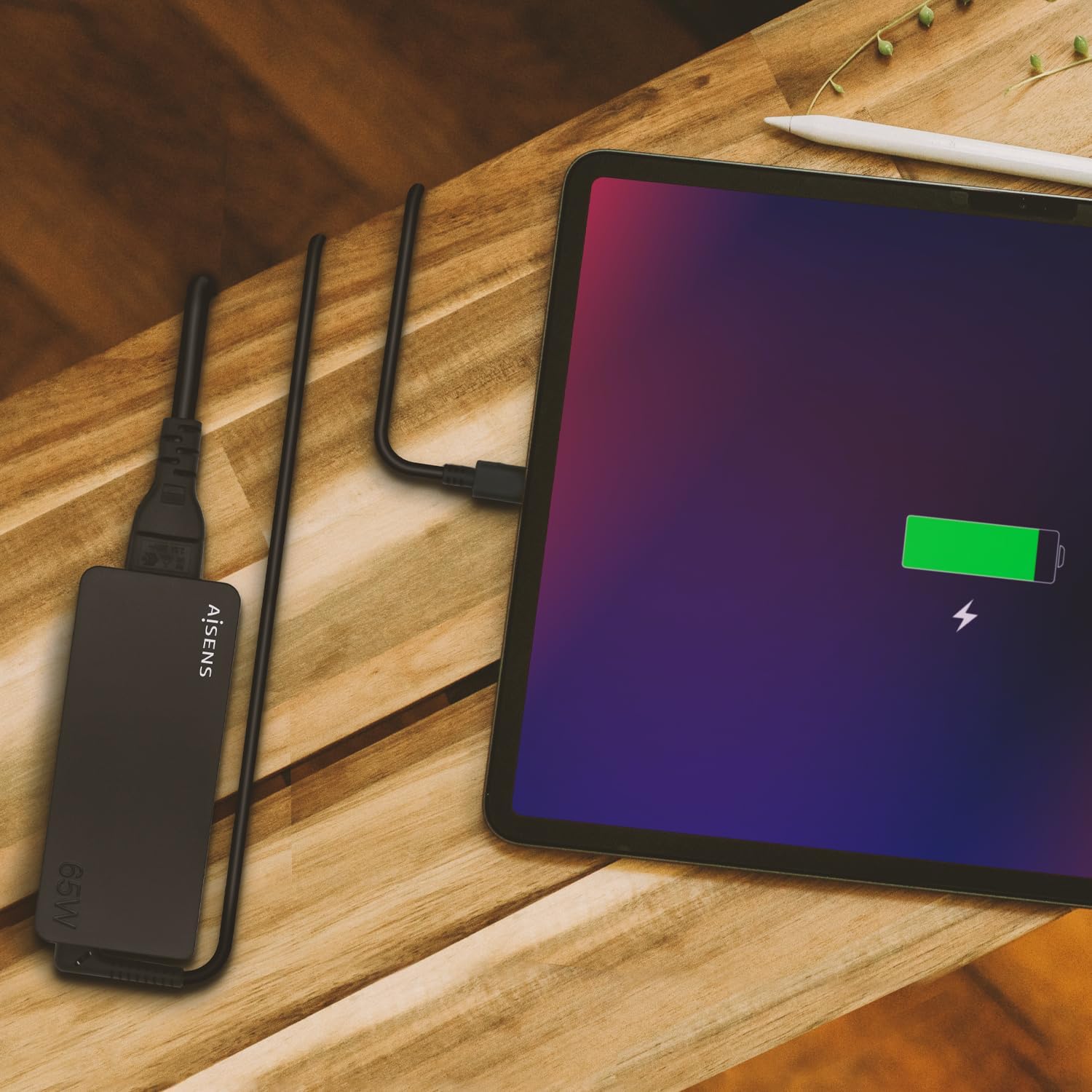 Carregador de Portátil Aisens ASCH-1PD65D-BK/ 1xUSB Tipo-C/ 65W - Imagem 5