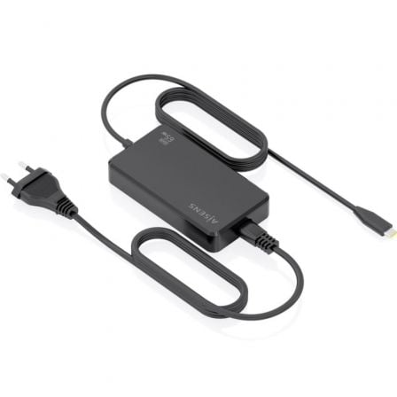 Carregador de secretária GaN Aisens ASCH-1PD65D068-BK/ 1xUSB Tipo-C/ 65W