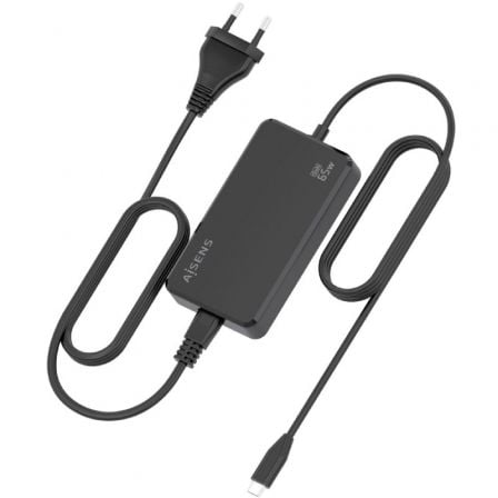 Carregador de secretária GaN Aisens ASCH-1PD65D068-BK/ 1xUSB Tipo-C/ 65W - Imagem 3