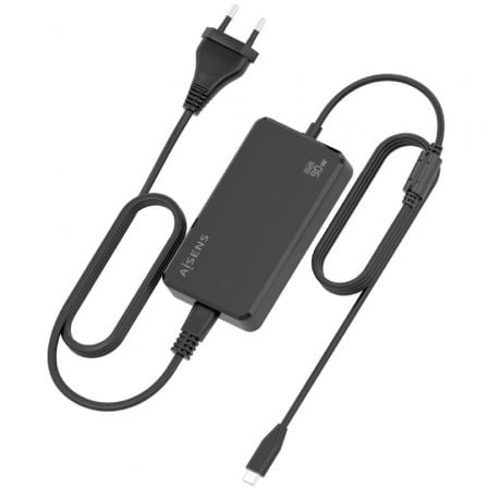 Carregador de Secretária GaN Aisens ASCH-1PD90D069-BK/ 1xUSB Tipo-C/ 90W - Imagem 3