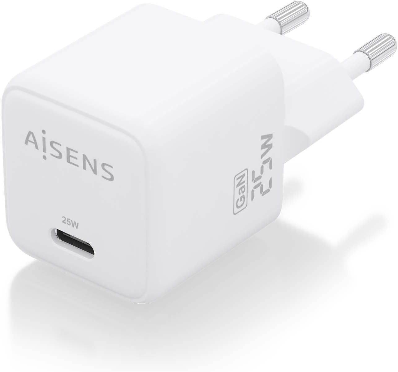 Carregador de Parede GaN Aisens ASCH-25W1P012-W/ 1xUSB Tipo-C/ 25W - Imagem 2