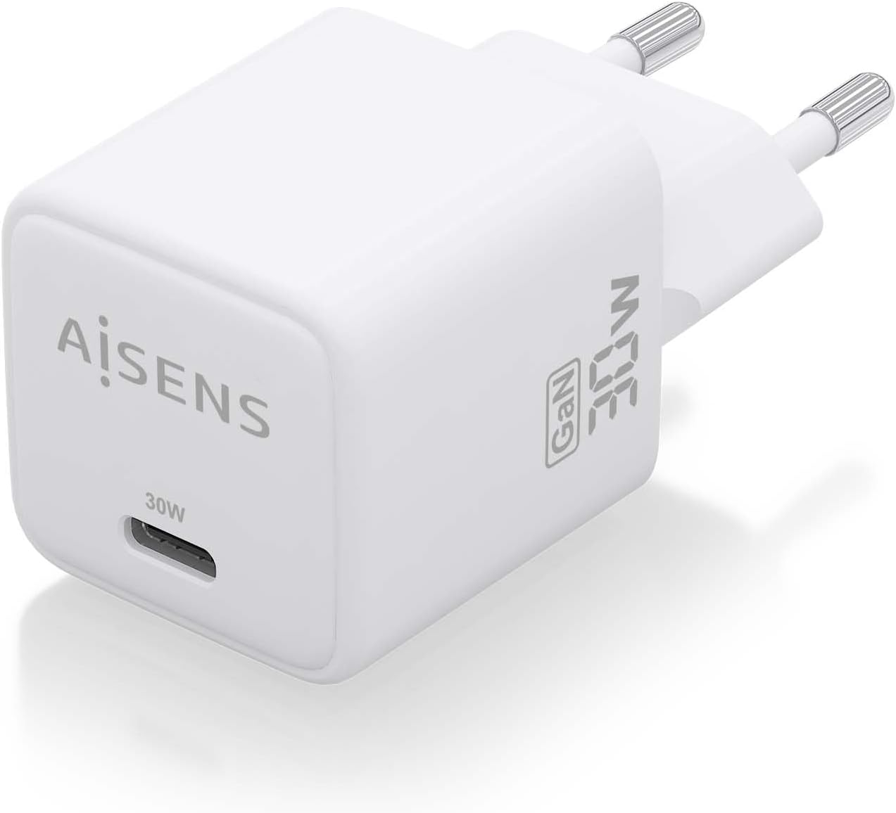 Carregador de Parede GaN Aisens ASCH-30W1P035-W/ 1xUSB Tipo-C/ 30W - Imagem 2