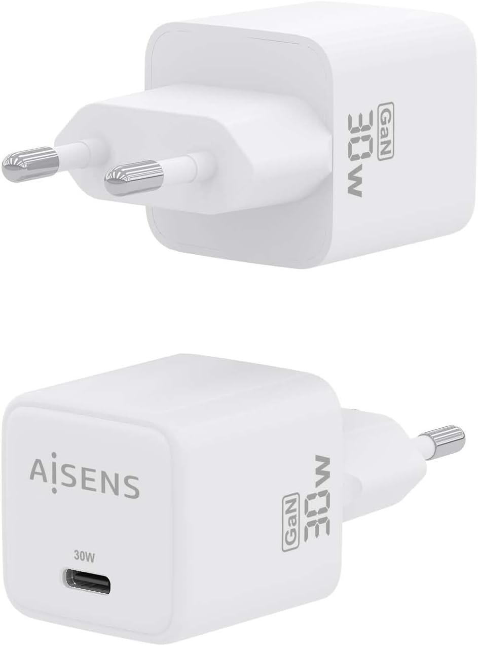 Carregador de Parede GaN Aisens ASCH-30W1P035-W/ 1xUSB Tipo-C/ 30W - Imagem 3
