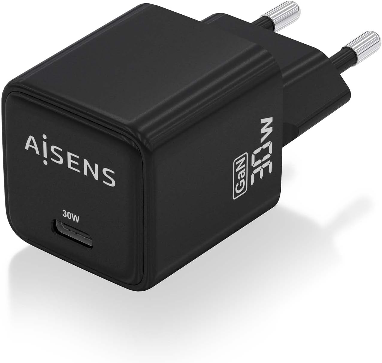 Carregador de Parede GaN Aisens ASCH-30W1P036-BK/ 1xUSB Tipo-C/ 30W - Imagem 2