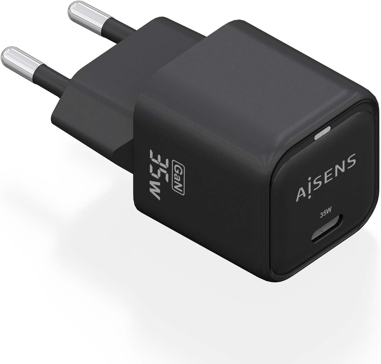 Carregador de Parede GaN Aisens ASCH-35W1P023-BK/ 1xUSB Tipo-C/ 35W