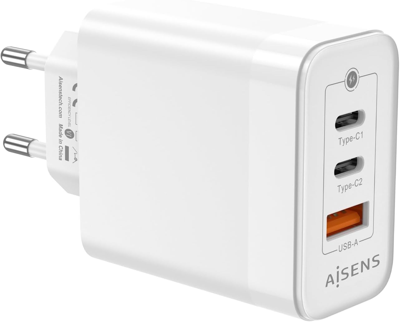 Carregador de Parede GaN Aisens ASCH-65W3P007-W/ 2xUSB Tipo-C/ 1x USB/ 65W - Imagem 3