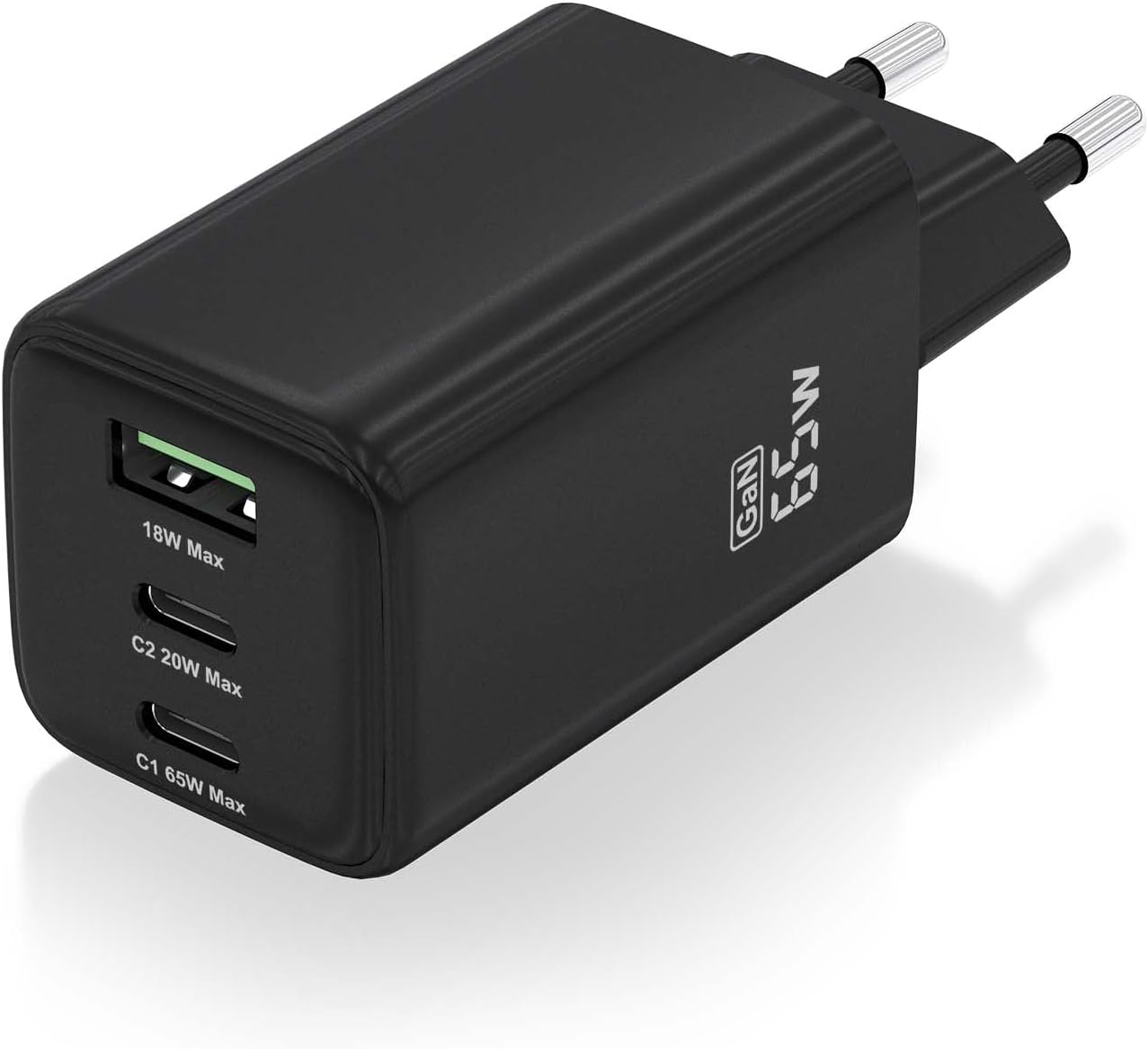 Carregador de Parede GaN Aisens ASCH-65W3P042-BK/ 2xUSB Tipo-C/ 1xUSB/ 65W - Imagem 2