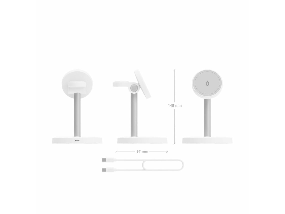 Base de Carregamento Sem Fios Aisens ASCH-15W3WC065-W/ 15W/ Branco - Imagem 4