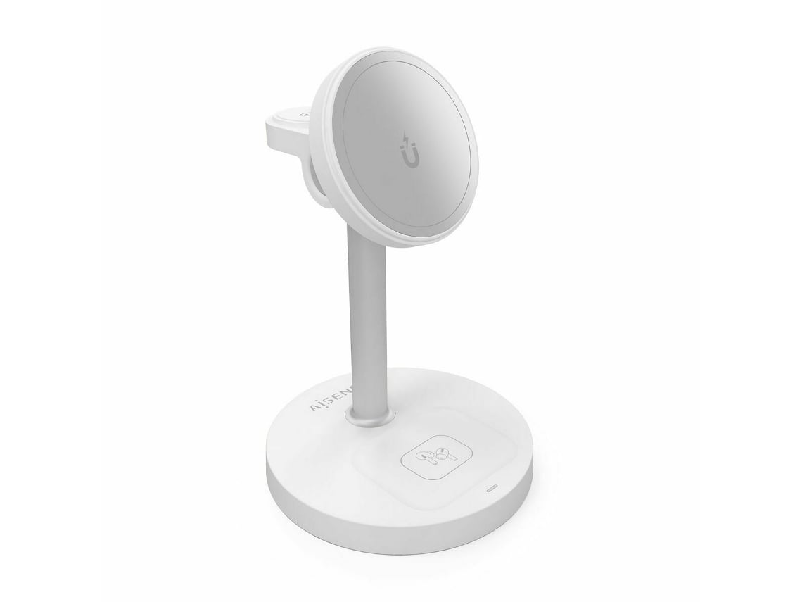 Base de Carregamento Sem Fios Aisens ASCH-15W3WC065-W/ 15W/ Branco - Imagem 2