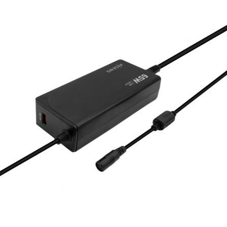 Carregador de Portátil Aisens ASLC-65WAUTO-BK/ 65W/ Automático/ 9 Conectores/ Voltagem 18.5-20V/ 1 USB QC3.0 - Imagem 2