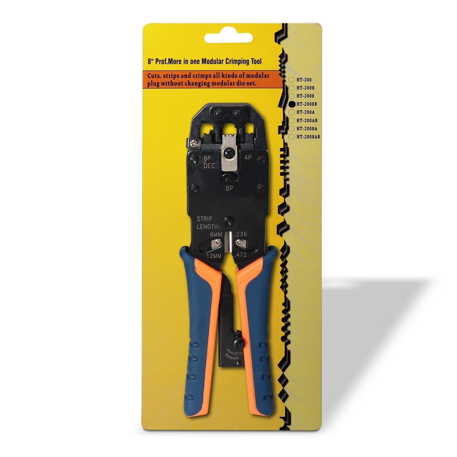 Alicate de Cravar Metálico de Catraca Aisens A142-0311 para RJ10-RJ11-RJ12-RJ45 - Imagem 3