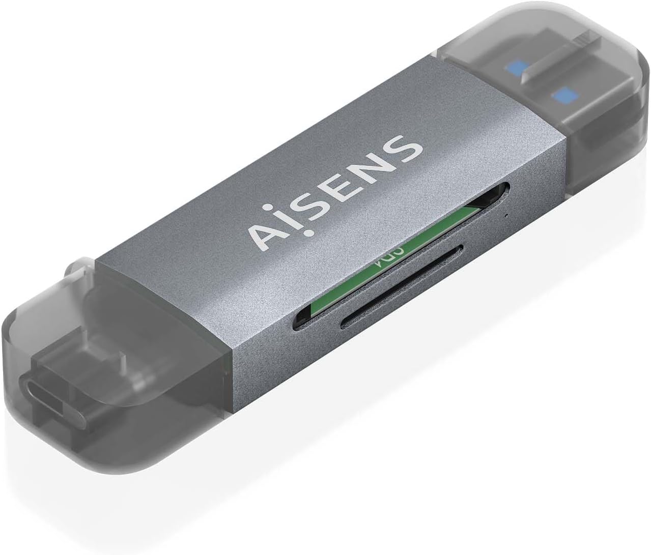 Leitor de Cartões Externo Aisens ASCR-2AC08-GR/ USB 3.1 - Imagem 2