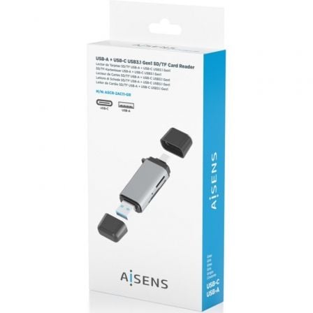 Leitor de Cartões Externo Aisens ASCR-2AC11-GR/ USB 3.1 - Imagem 5