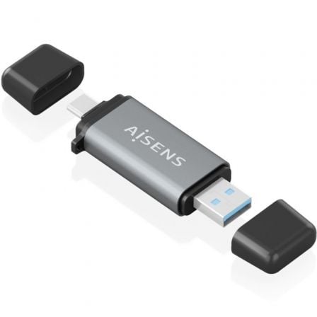 Leitor de Cartões Externo Aisens ASCR-2AC11-GR/ USB 3.1 - Imagem 2
