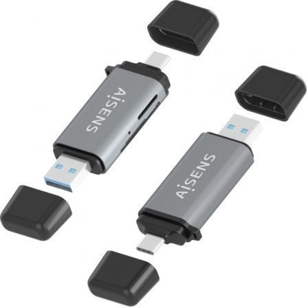 Leitor de Cartões Externo Aisens ASCR-2AC11-GR/ USB 3.1 - Imagem 3