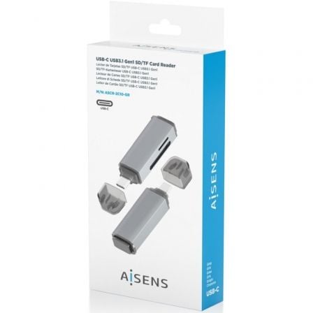 Lector de Cartões Externo Aisens ASCR-2A09-GR/ USB 3.1 - Imagem 5