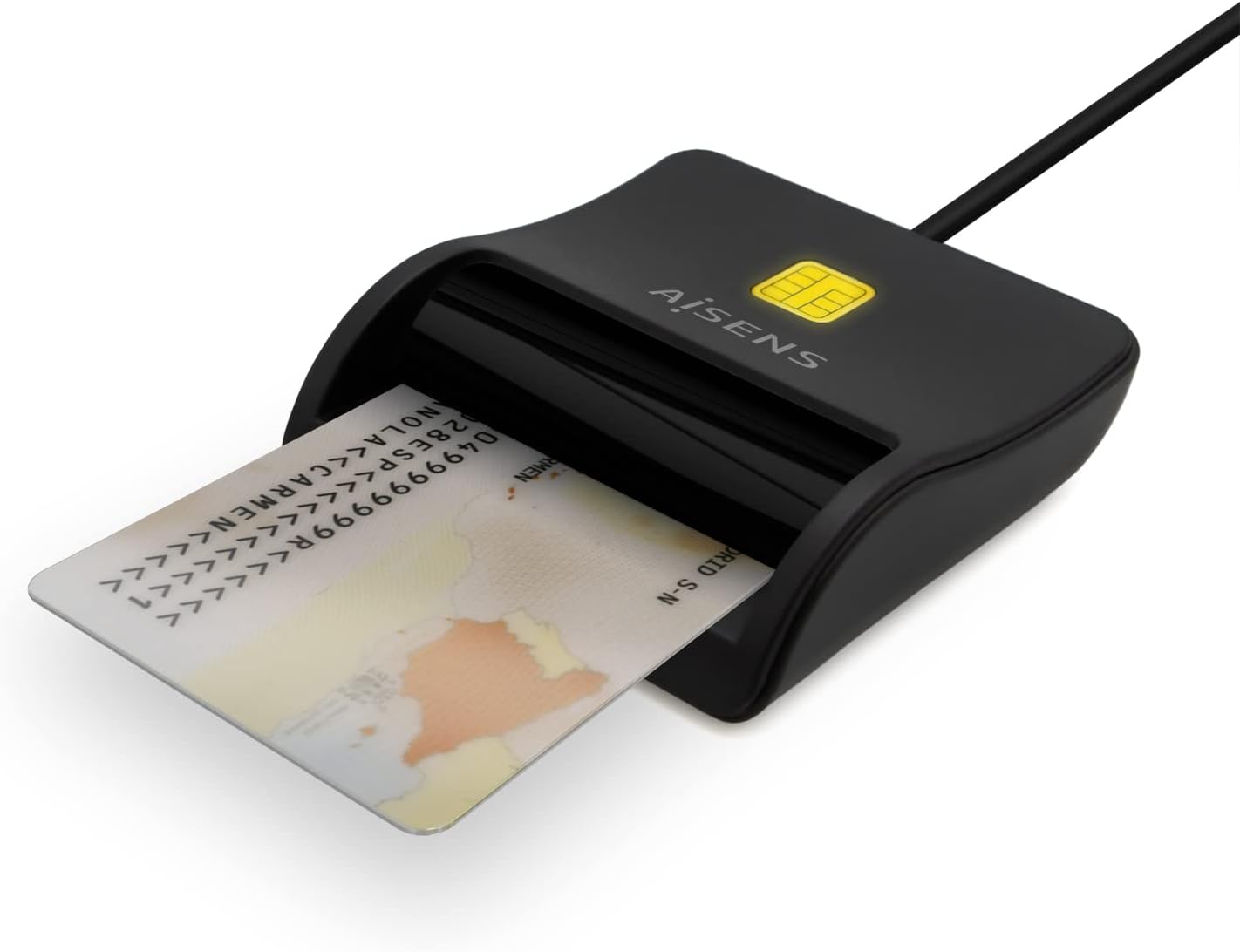 Leitor de DNI USB Tipo-C Aisens ASCR-SN03C-BK/ USB Tipo-C/ Preto - Imagem 3