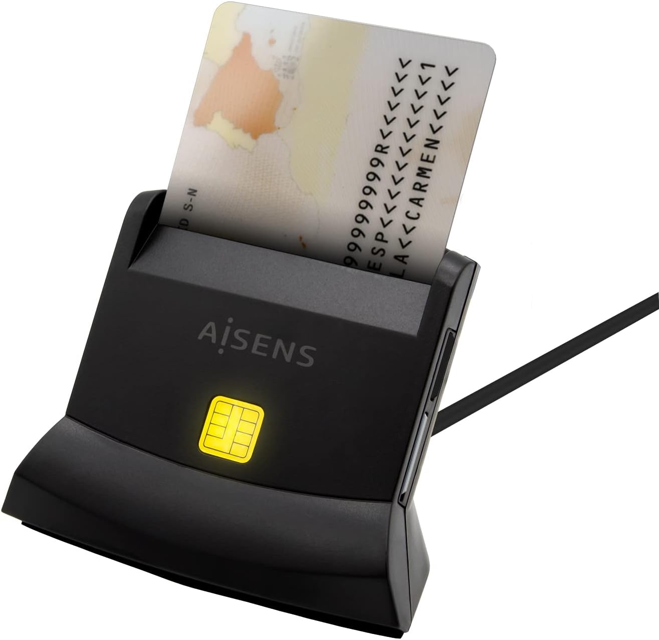 Leitor de DNI e Cartões Aisens ASCR-SN04CSD-BK/ USB Tipo-C/ Preto - Imagem 3