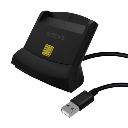 Leitor de DNI e Cartões Aisens ASCR-SN05-BK/ USB 2.0/ Preto - Imagem 2